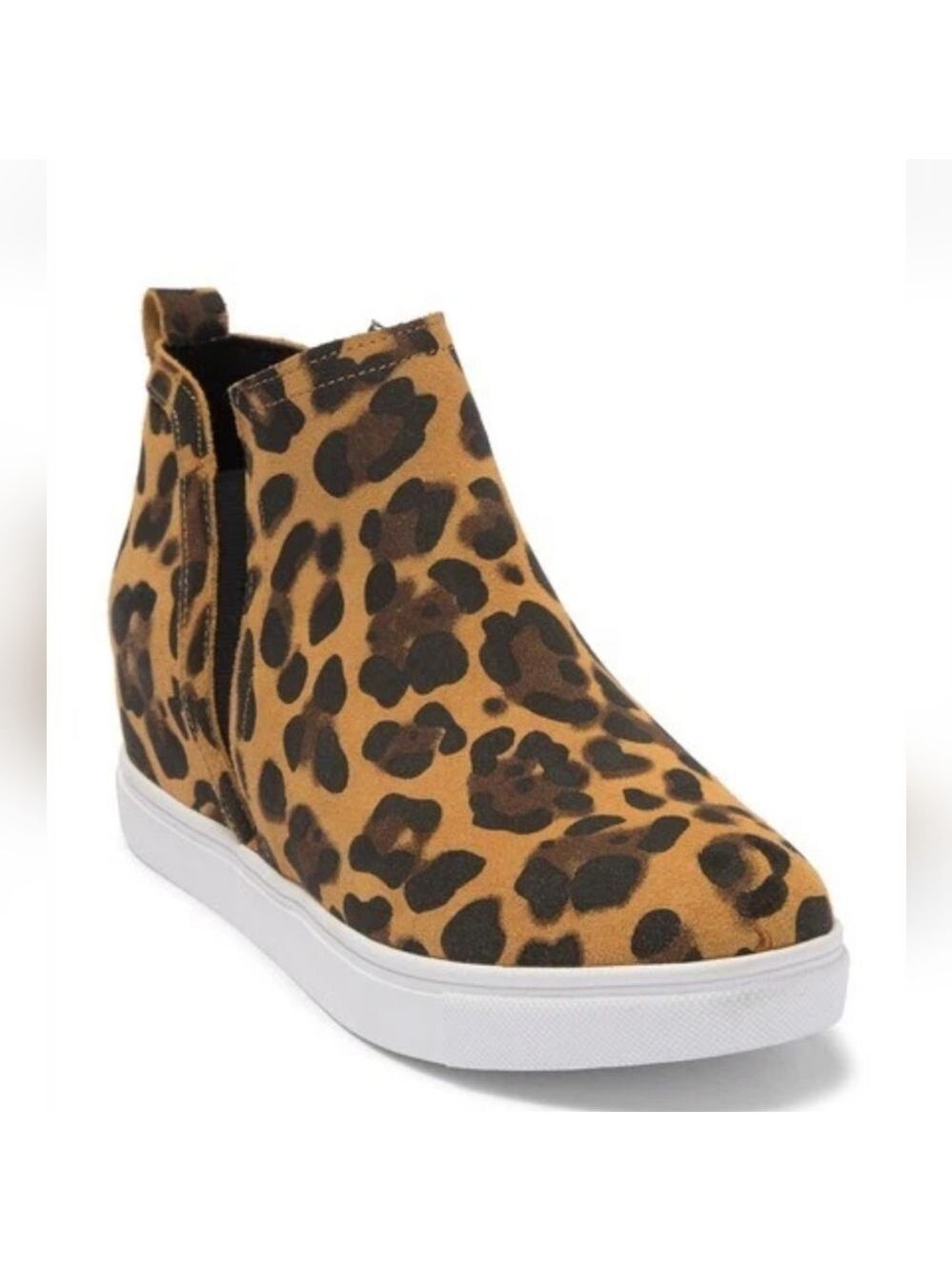 Blondo Georgette Leopard Print Waterproof Hidden Wedge Sneaker, Size 8.5M